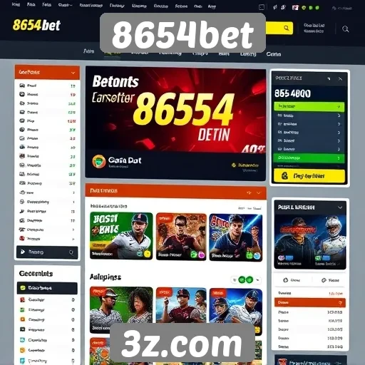 Análise da interface do usuário do site 8654bet